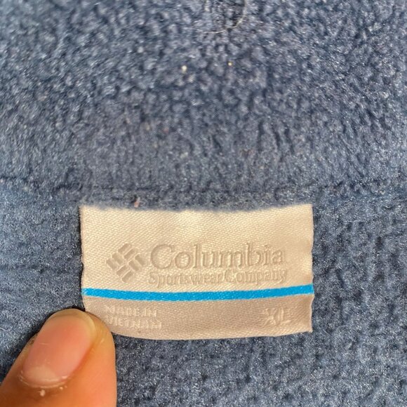 Columbia Full-Zip Blue Fleece Jacket Womens XL Polyester Lightweight Outerwear - Picture 4 of 11